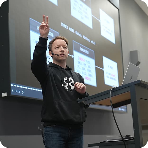 A talk in progress